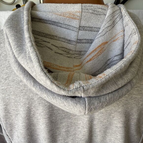 Vintage Nike Orange Swoosh Full Zip‎ Hoodie SZ XL Gray Rainbow Shoe Charm Rare - Picture 8 of 16